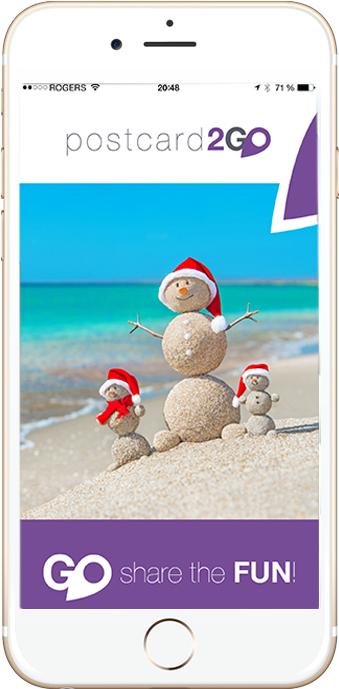 The Postcards Are Free* - Snowman-familie Am Seestrand In Der Karte (448x743), Png Download