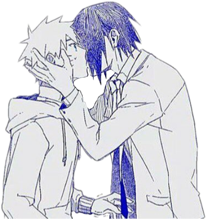 Narusasu Sasunaru Naruto Sasuke Yaoi Love Anime - Sasunaru Naruto Love Sasuke (421x449), Png Download