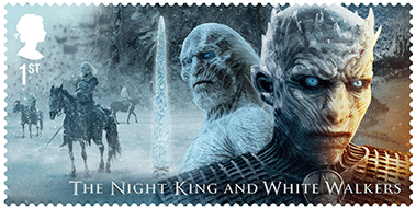 The Night King And White Walkers Stamp - Game Of Thrones Stamps (378x359), Png Download