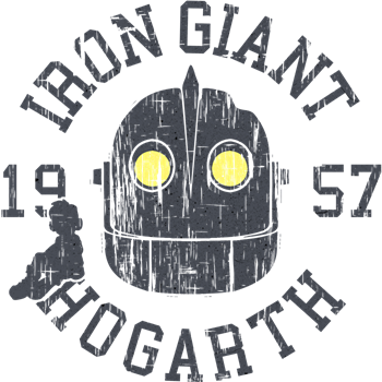 Iron Giant Hogarth 1957 Vintage T Shirt < Robotics - Iron Giant Hogarth 1957 Retro Pillow Case (350x350), Png Download