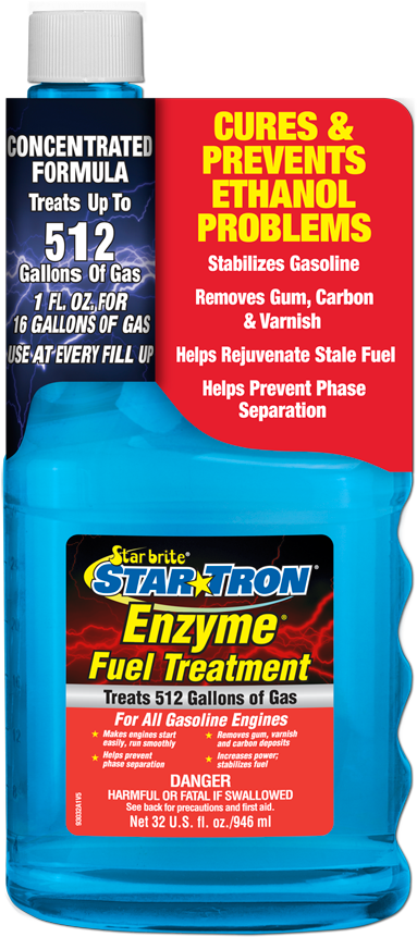 093032 - Star Brite 93032 Star Tron Enzyme Fuel Treatment Concentrated (397x900), Png Download