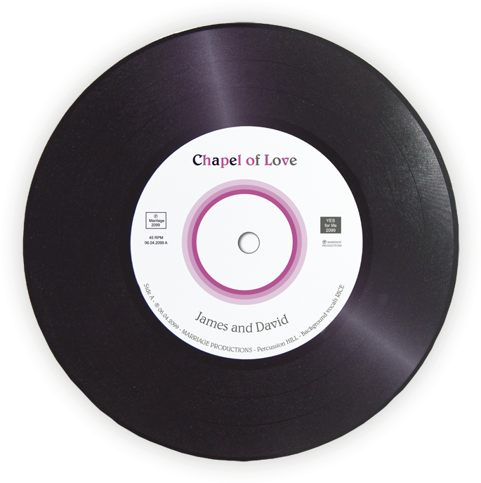 Gay Wedding Invitation - Disque Vinyle Png (800x800), Png Download