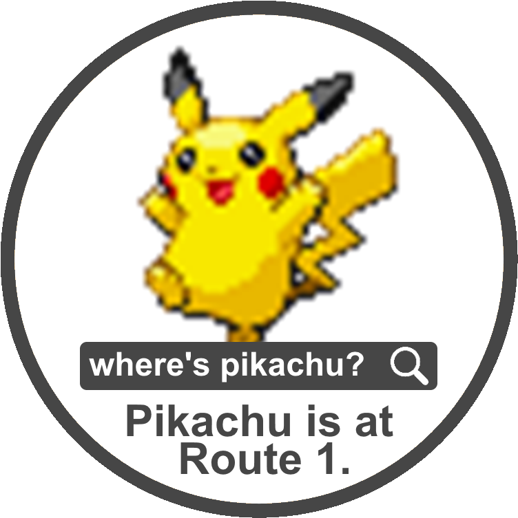 Pokefind Circle - Pokemon Pikachu Pokedex (809x809), Png Download