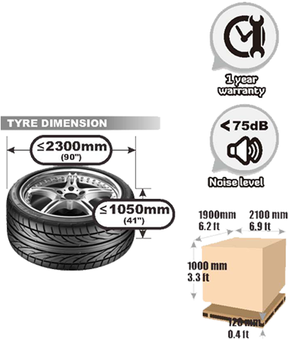 Truck Tire Changer U 296 Tire Changers, Touchless Tire - Dunlop Direzza Dz101 - 225/50r16 92v Bsw - Summer Tire (500x500), Png Download