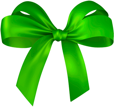 Download Hd Green Christmas Bows Ribbon Bow Transparent Png Image Nicepng Com
