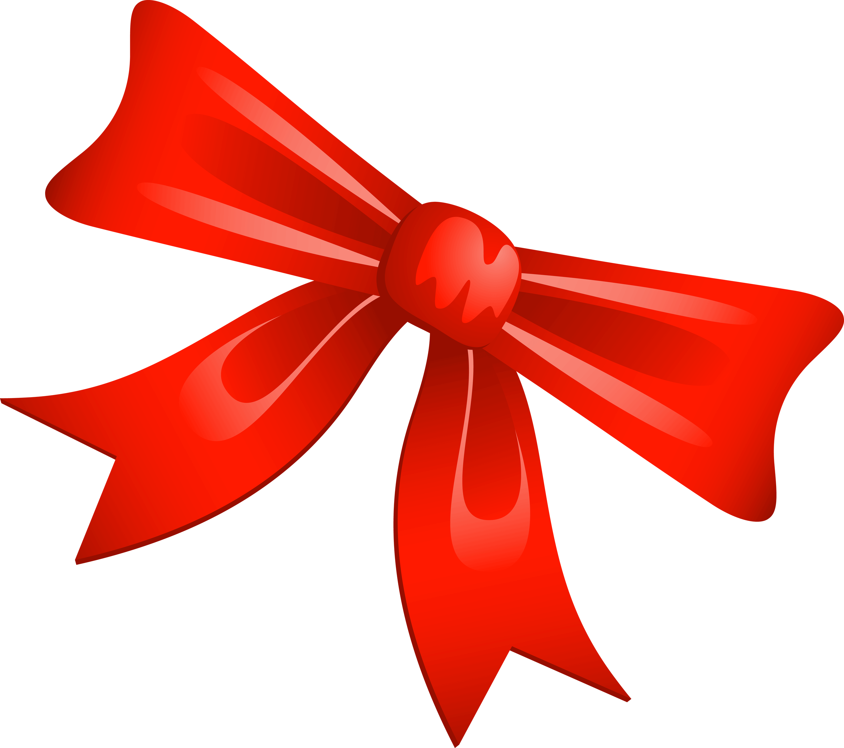 Christmas Bows Clip Art - Christmas Day (2786x2469), Png Download