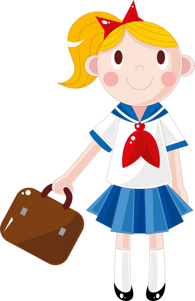 School Children 118 - セーラー服 フリー 素材 イラスト (662x1024), Png Download