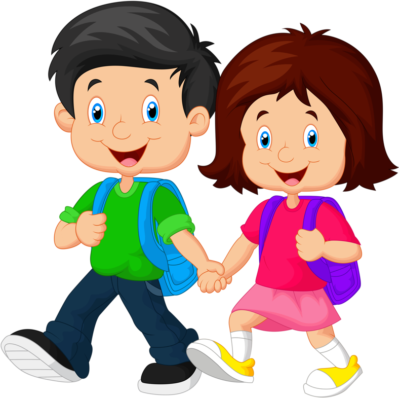 1 [преобразованный] - Kids Going To School Clipart Png (791x800), Png Download
