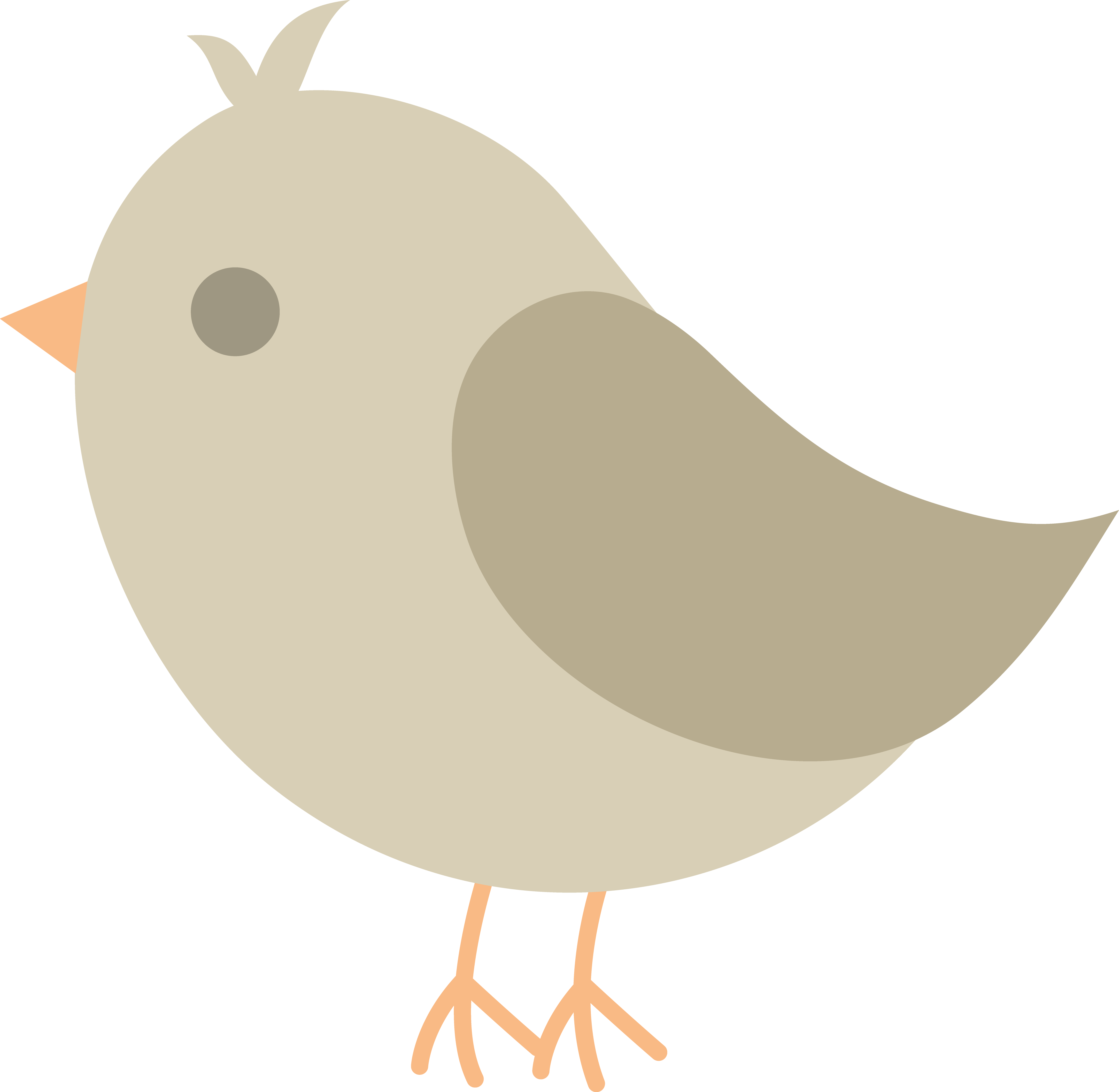 Cute Baby Chicken Png - Bird Clip Art (4621x4511), Png Download