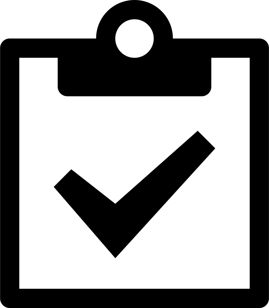 Clipboard Board Signup Register Agreement Comments - Icon (858x980), Png Download