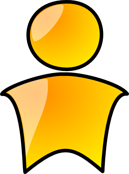 Symbol Yellow Person Png - Persona Amarillo (444x597), Png Download