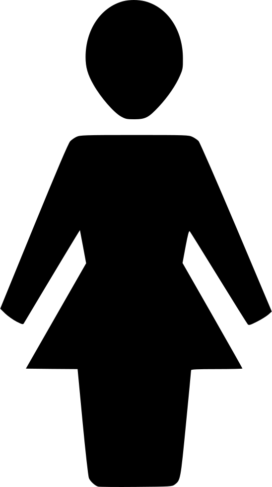 Character Woman Person Symbol Sign Comments - Female Icon Png (548x980), Png Download