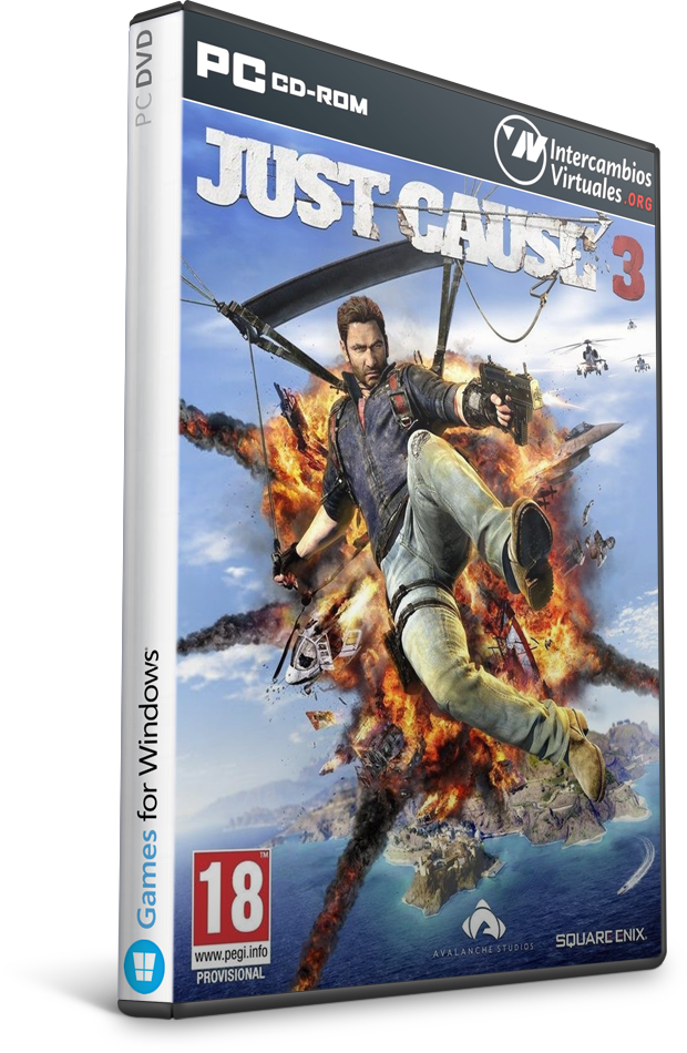 Just Cause 3-cpy - Just Cause 3 (dvd-rom) (620x950), Png Download