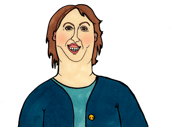 Miranda-hart - Illustration (640x430), Png Download