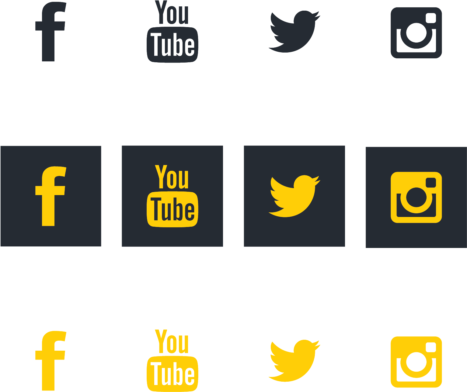 Badge Icons - Social Media Logos For Business Card (1564x1410), Png Download