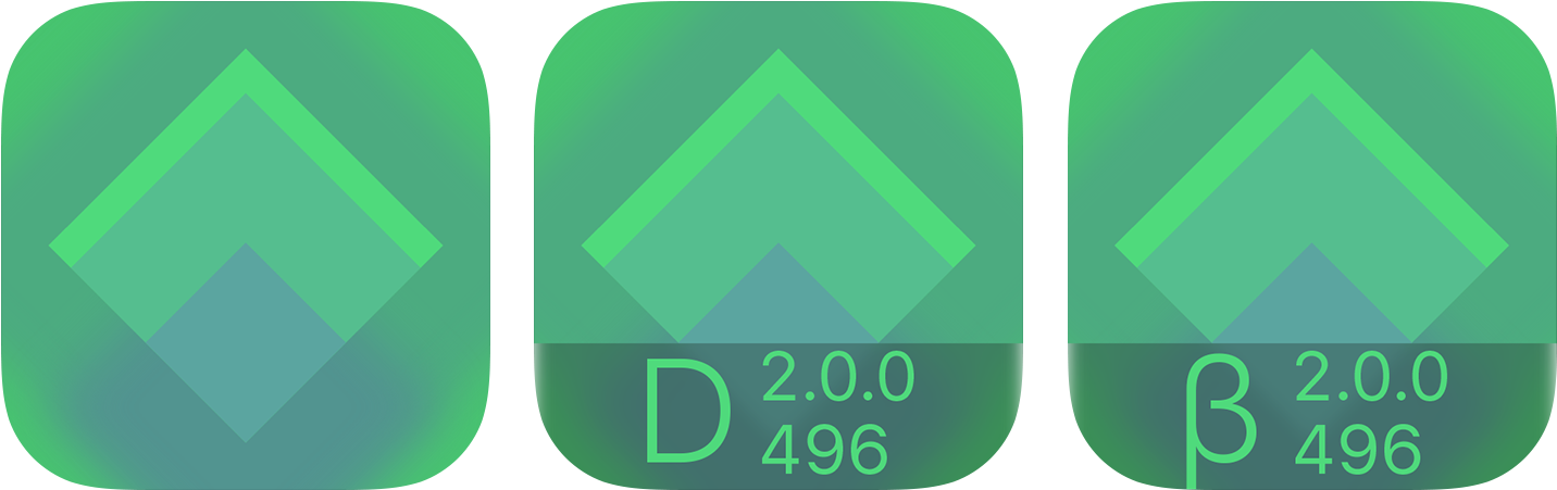 Now We Have Debug And Beta Alongside Appstore Build - Iphone (1500x450), Png Download