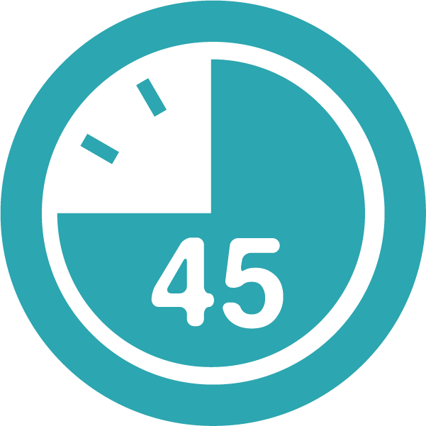 45 Minute Icon In Color By Laundry Express, The Best - Fall Asleep In 60 Seconds: No Drugs. No Gadgets. No (601x601), Png Download
