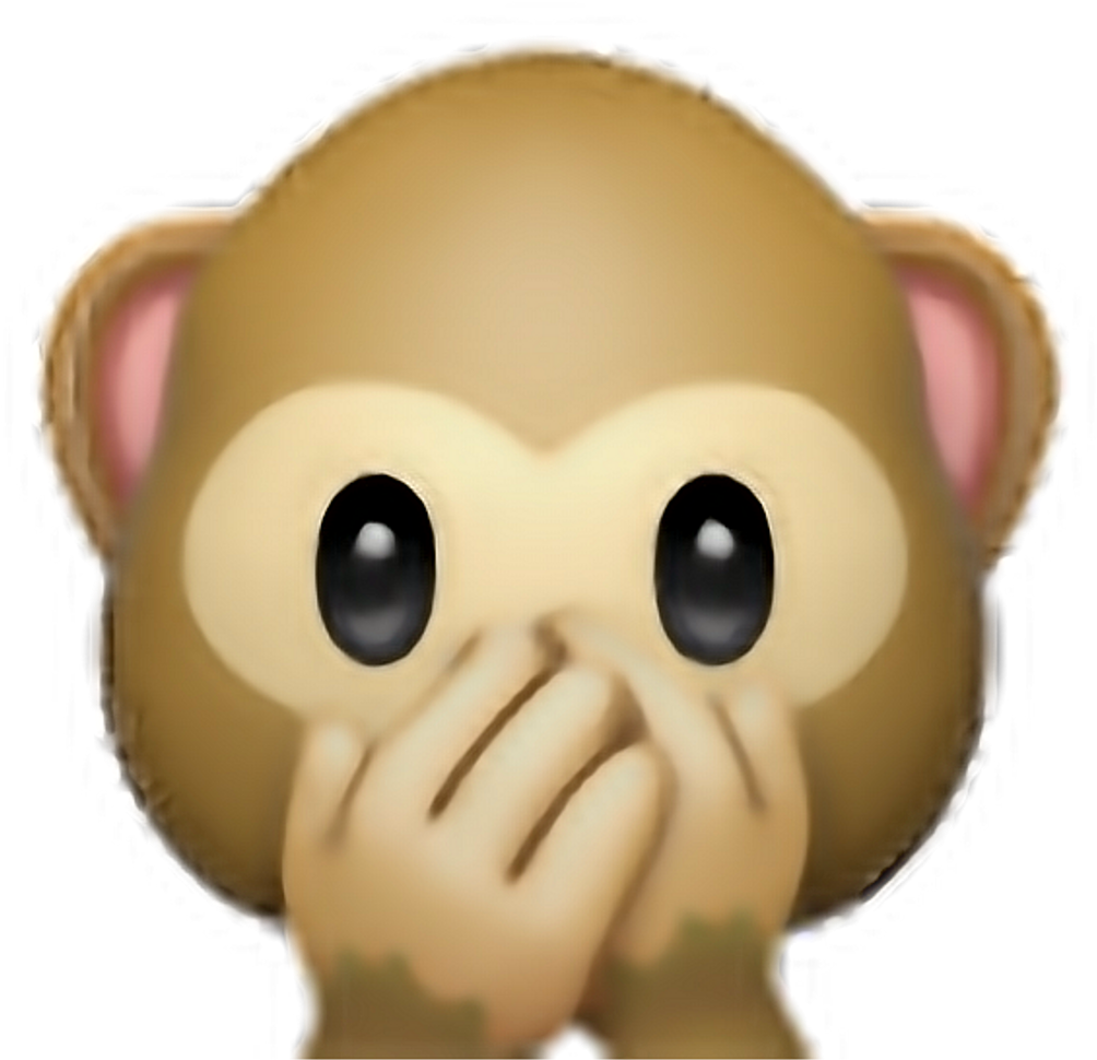 Tumblr Overlays Transparent Emoji - 🐵 Emoji (1024x1024), Png Download