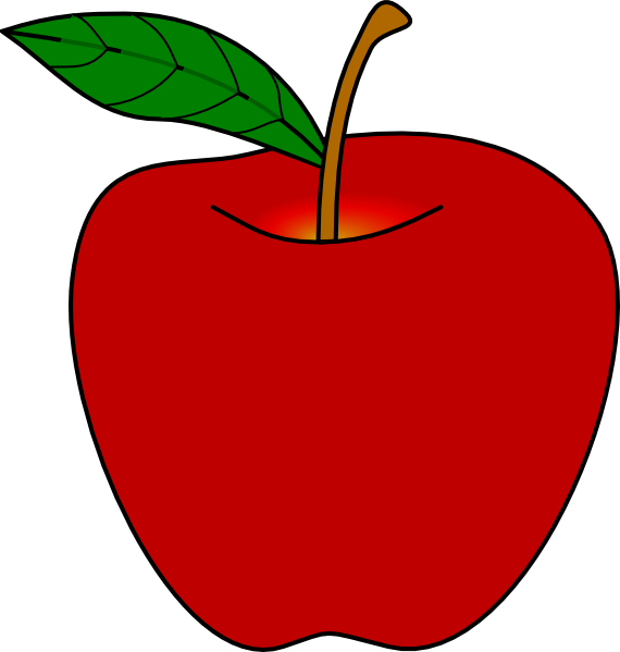 Similar Cliparts - - Free Clip Art Apple (570x599), Png Download