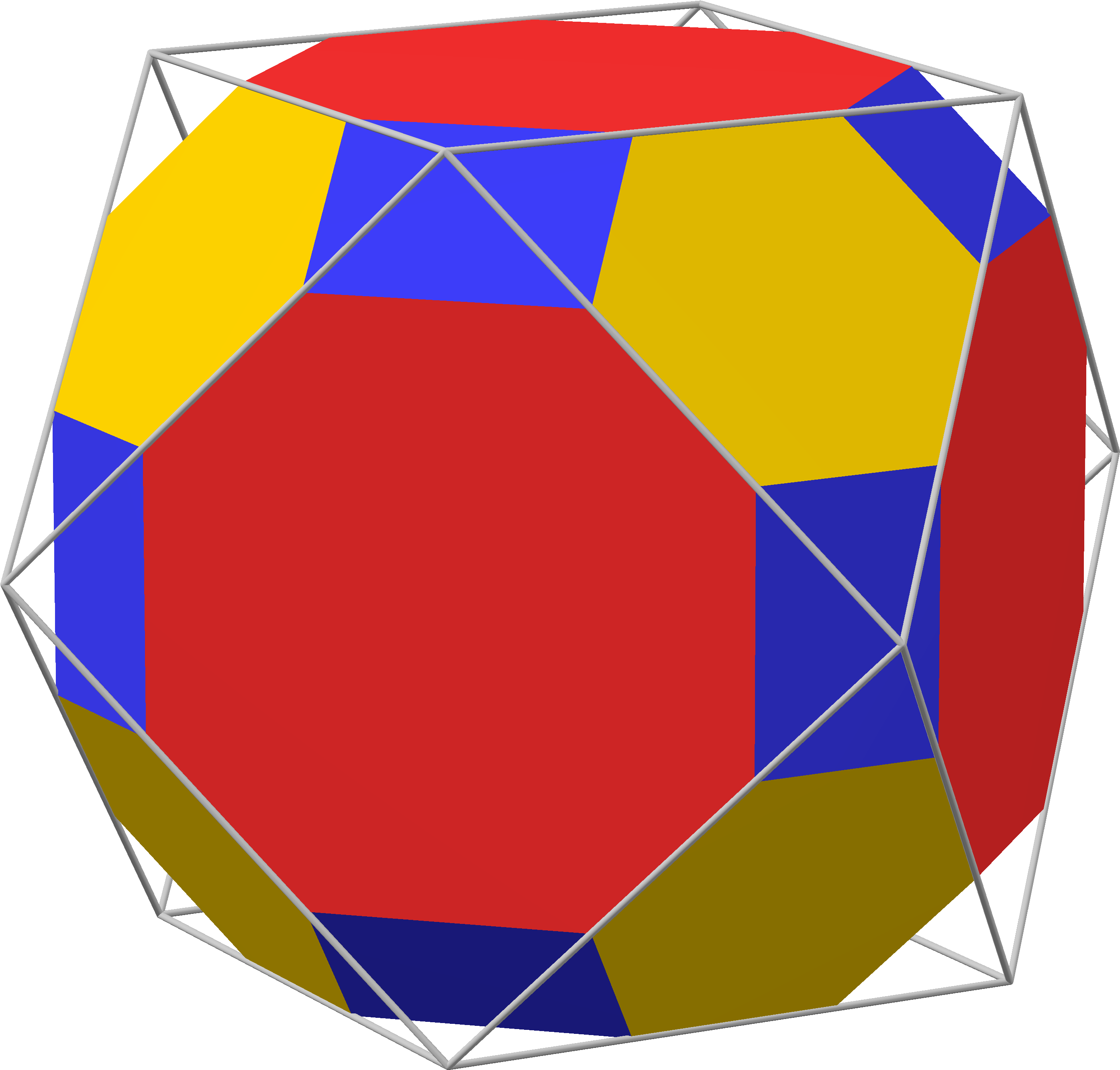 Polyhedron Nonuniform Truncated 6-8 - Circle (4000x4000), Png Download