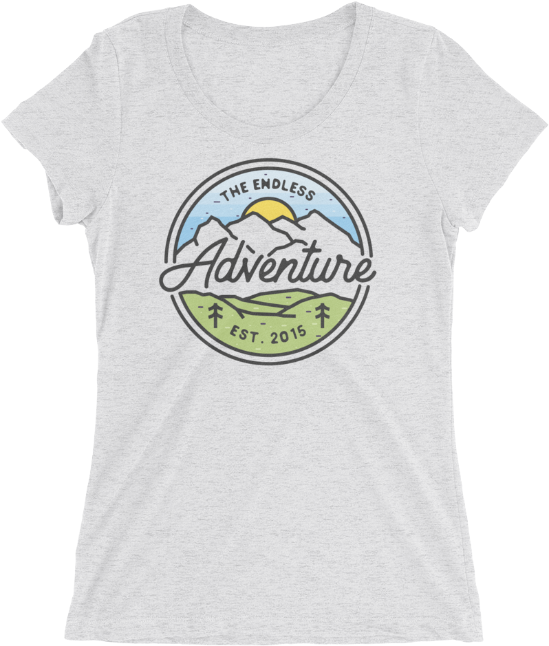 Image Of Women's Mountain Badge Tshirt - Vinyldisorder School Music - Customizable Wall Decal (1000x1000), Png Download