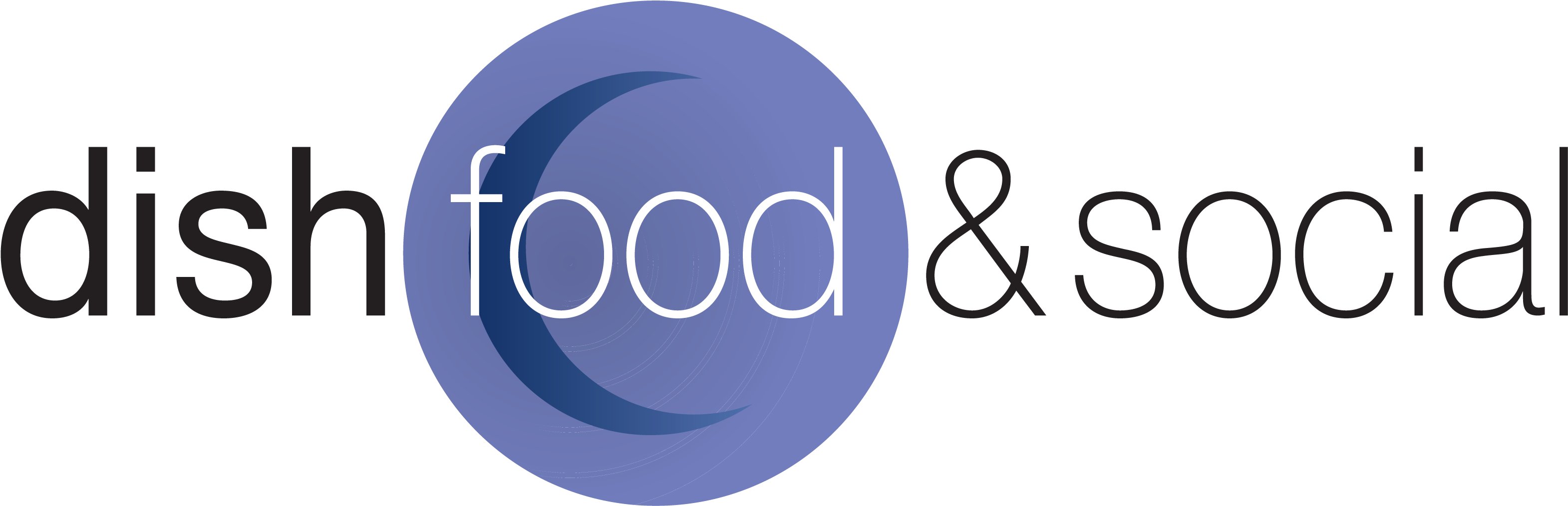 Dish Logo T - Dish Food And Social (3512x1363), Png Download