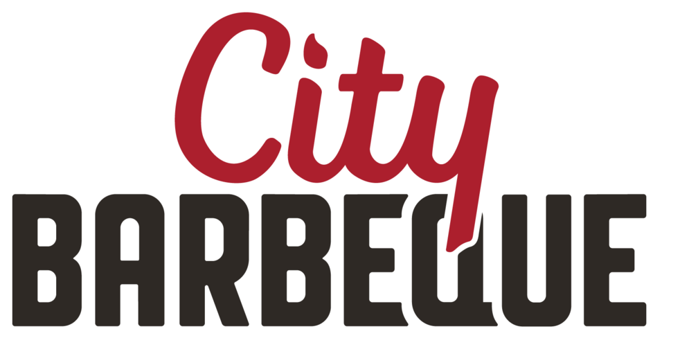 Logocitybbq Stacked Outline 3color (1000x497), Png Download