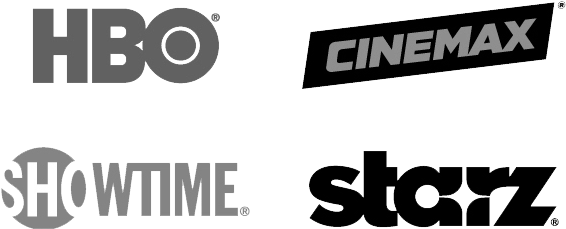 Hbo Cinemax Showtime Starz Encore (612x251), Png Download