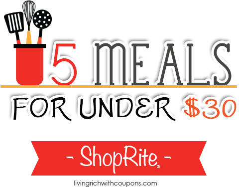 5 Meals For Under $30 At Shoprite - Agenda 2016 Con Recetas De Cocina (540x440), Png Download