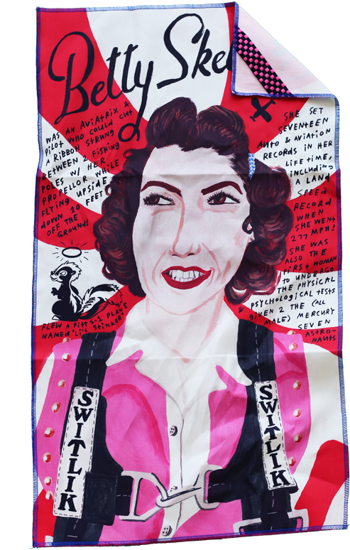 Betty Skelton Tea Towel Betty Skelton Tea Towel - Poster (714x1000), Png Download