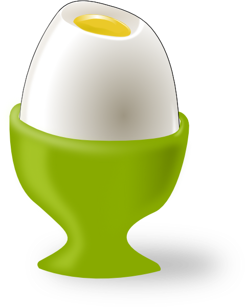 Egg Png - Boiled Egg Clipart Png (486x599), Png Download