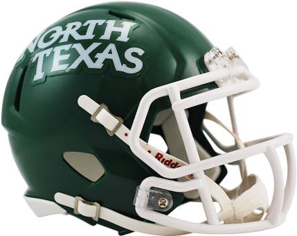 North Texas Speed Mini Helmet North Texas Mean Green - Ncaa North Texas Mean Green Speed Mini Helmet (475x429), Png Download