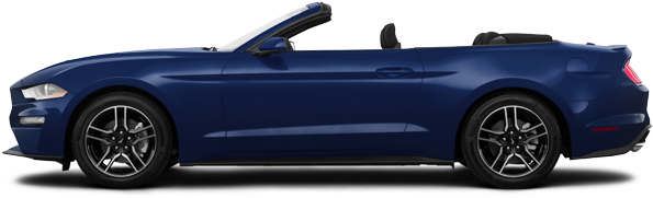 2018 Ford Mustang Convertible Ecoboost - Mustang 2019 Gt Convertible Blue (640x390), Png Download