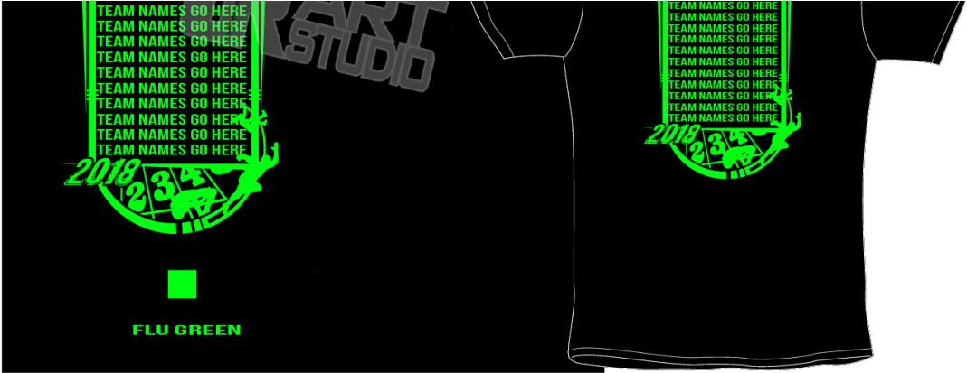 Track And Field Team Roster For Back Of Tshirt Vector - Vector Graphics (1170x500), Png Download