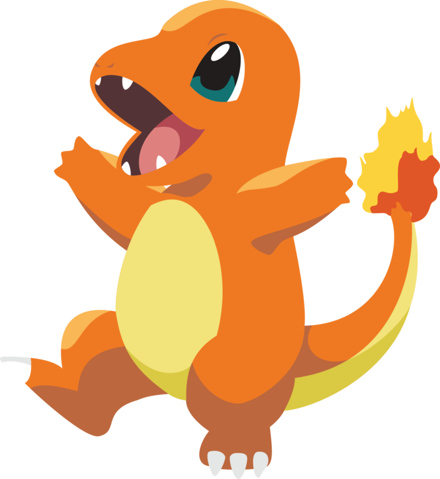 Charmander Free Clipart - Pokemon Kanto Starters (857x931), Png Download