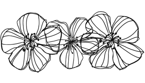 Flower Png Tumblr Black (500x288), Png Download