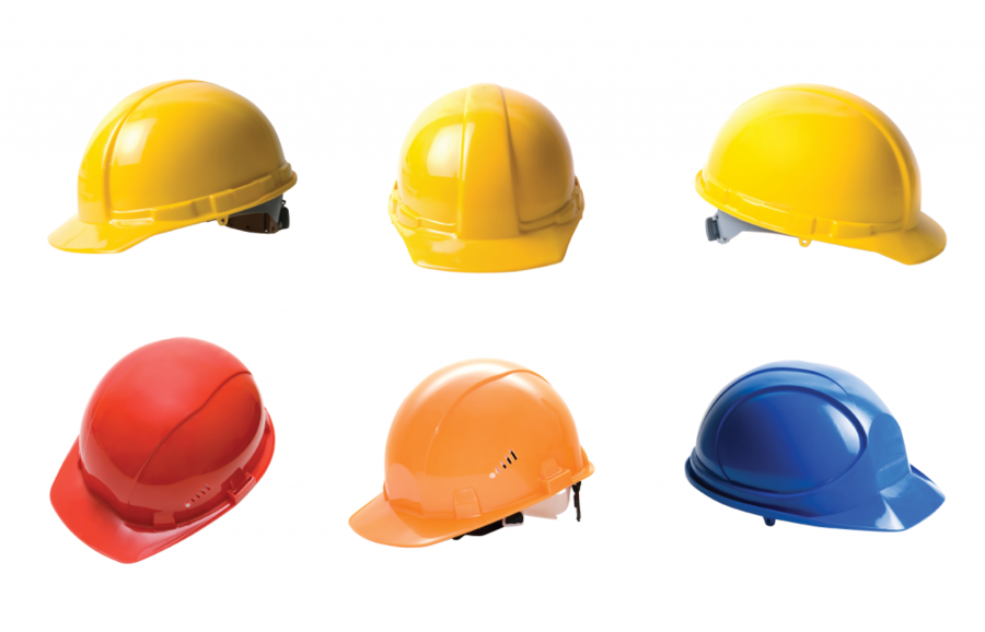 Download Hard Hat For Construction Clipart Hard Hats - Hard Hats In Construction (900x578), Png Download