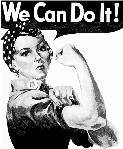 We Can Do It - Rosie The Riveter (443x531), Png Download
