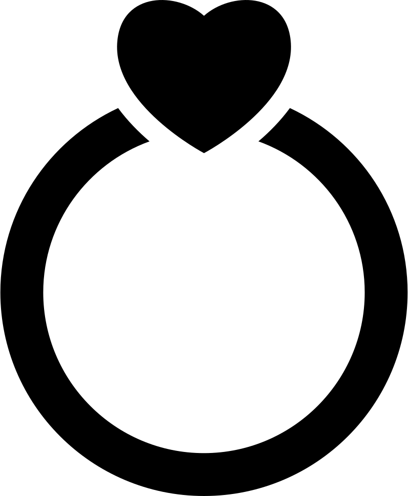 Png File - Love Ring Icon Png (806x980), Png Download