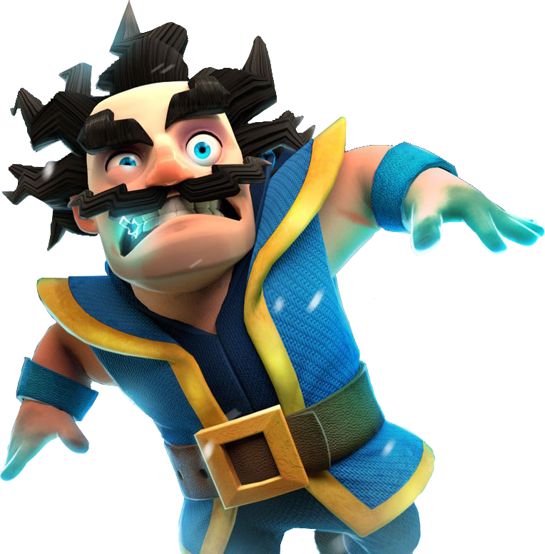 Clash Royale Electro Sorcier Png - Clash Royale Electro Wizard Png (764x776), Png Download