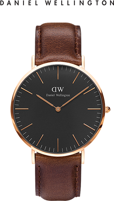 Daniel Wellington Danielwellington Men's Watch Dw Leather - Dw00100131 Daniel Wellington Classic Black Bristol (800x800), Png Download
