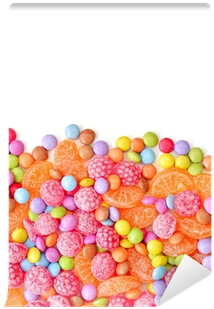 Cute Candy Print Women Cross Body Print Pu Handbag (400x400), Png Download