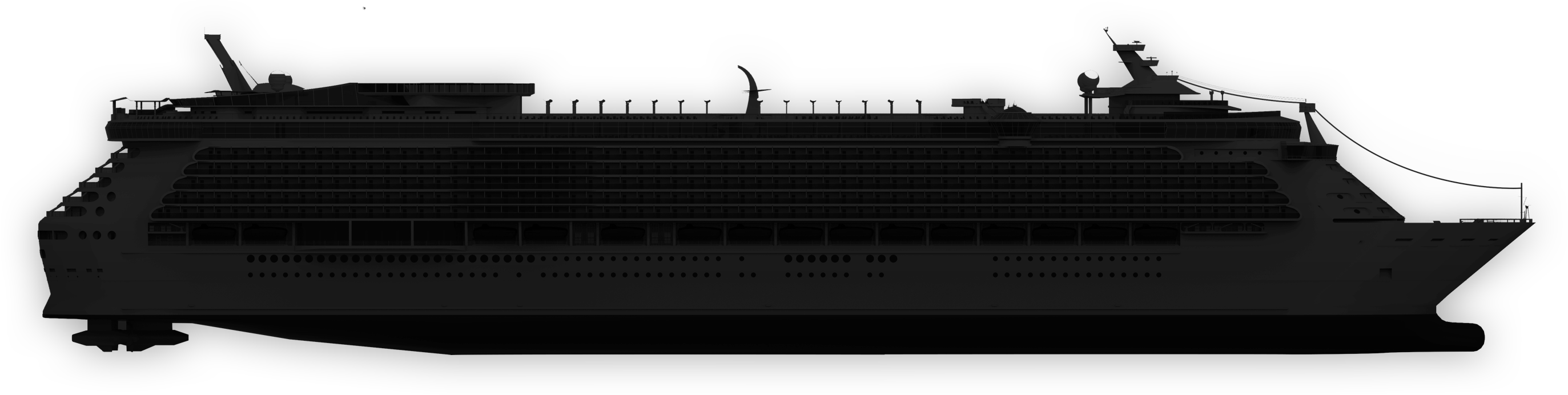 Cruise Ship Clipart River Cruise - River Cruise (2746x692), Png Download