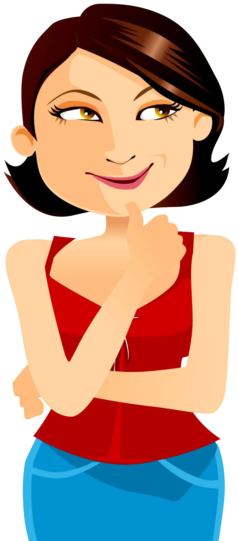 Thinking Woman Png Image Free Download - Conscious Eater (1146x1932), Png Download