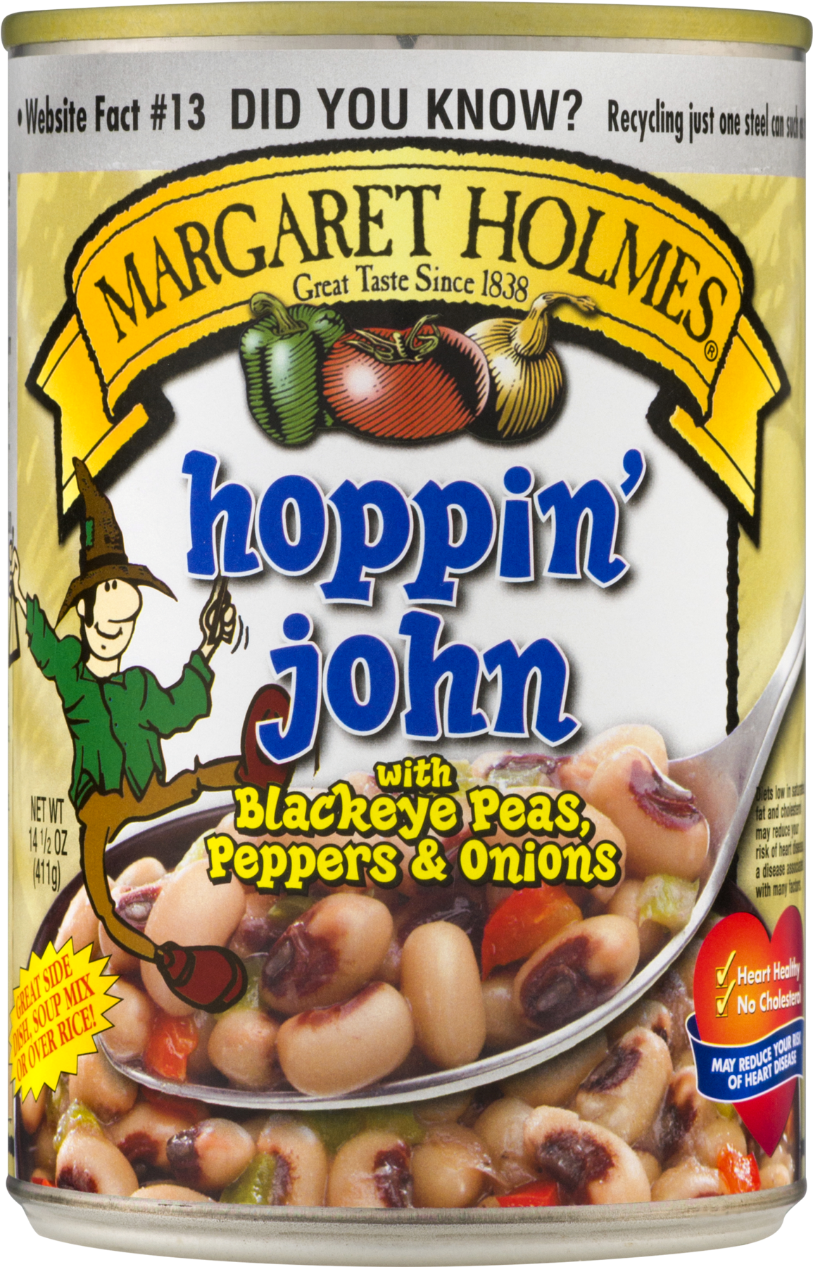 Margaret Holmes Hoppin' John With Black-eyed Peas, - Margaret Holmes Seasoned Collard Greens - 14.5 Oz Can (1800x1800), Png Download