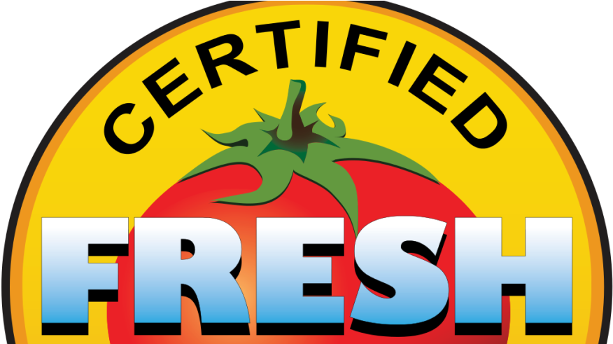 Certified Fresh Rotten Tomatoes Logo - Rotten Tomatoes Fresh Logo (980x490), Png Download