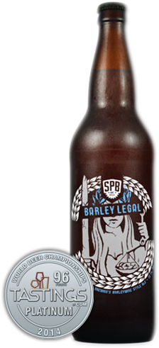 Barley Legal - Southern Prohibition Brewing Beer (243x500), Png Download