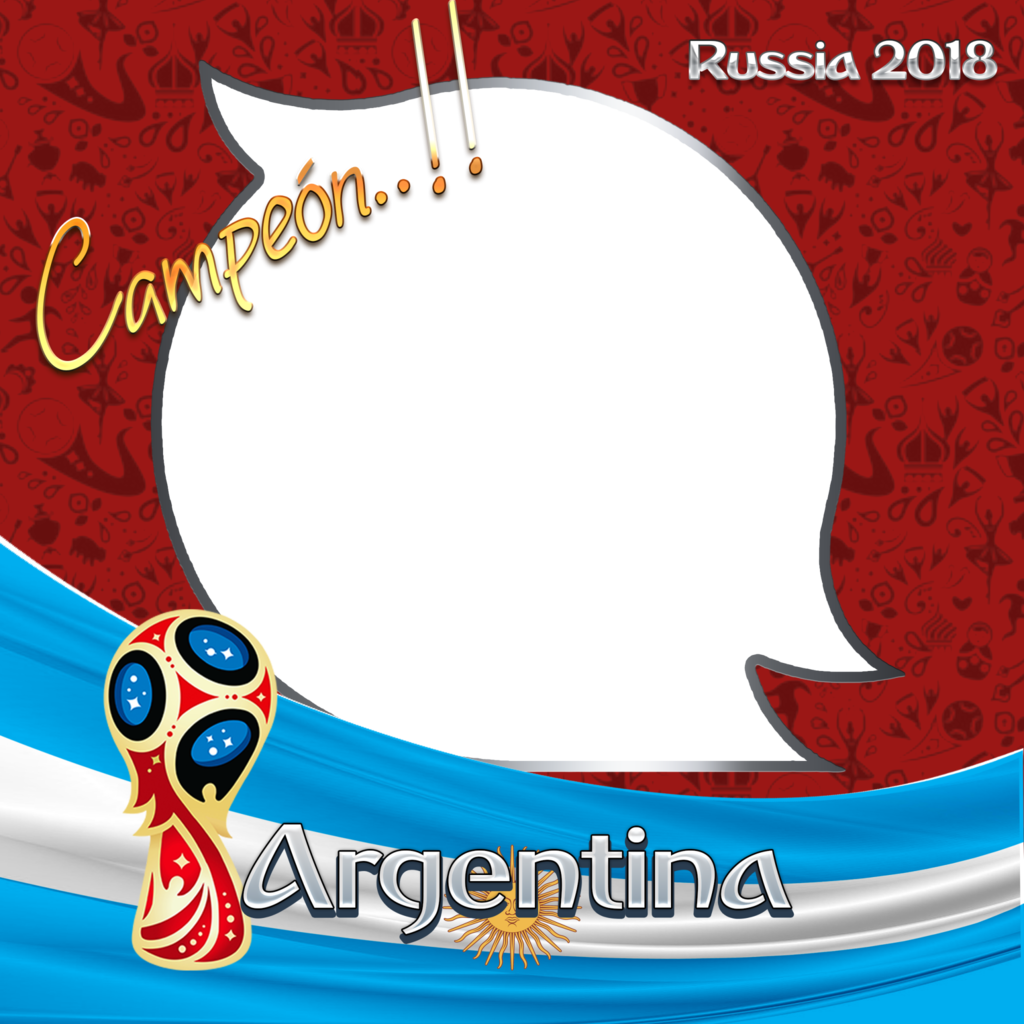 Argentina Campeon Mundial Rusia 2018 2 - 2018 World Cup Poster - Soccer Football Futbol 11 X (1024x1024), Png Download
