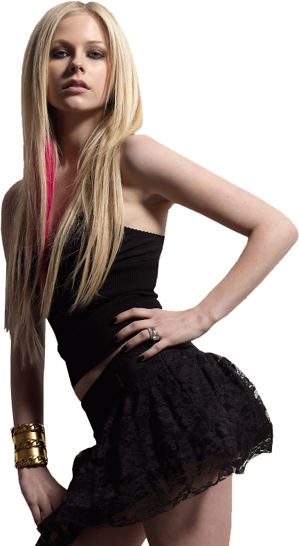 Reklama - Avril Lavigne Mini Skirt (443x792), Png Download