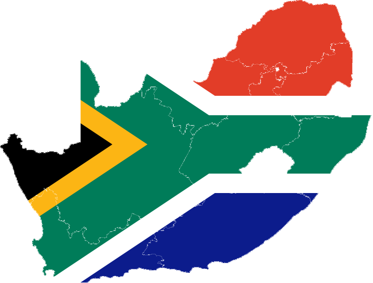 South African Community Withdraws Quit Order Against - South African Flag In Country (766x582), Png Download